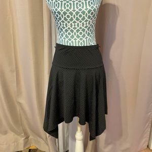 Charlotte Russe Black and White Polka Dot Skirt